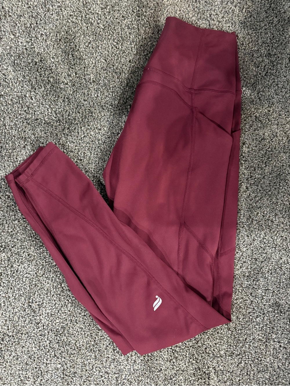Fabletics Kids Burgundy Athletic Leggings